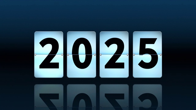 蓝色翻转时钟倒计时。转到2025视频下载