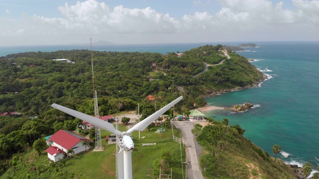 泰国普吉岛的风力涡轮机视频素材