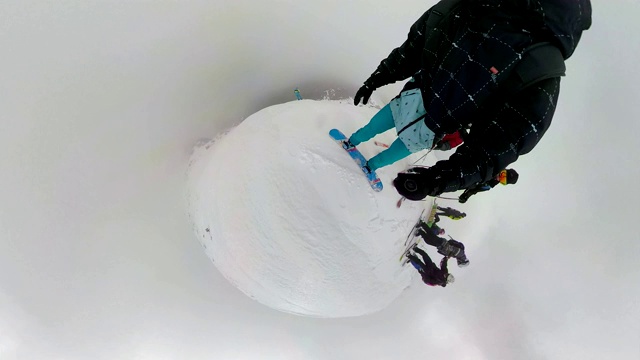 滑雪是我的爱好!视频素材
