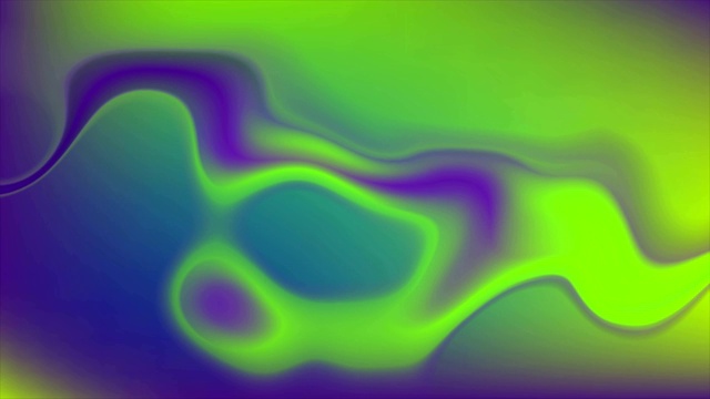 紫绿色氖气流动液体波视频动画视频素材