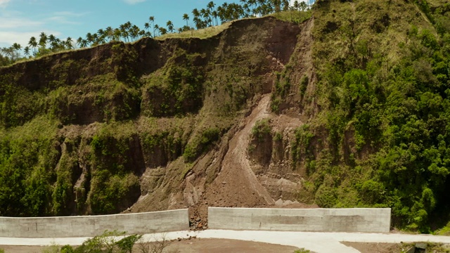菲律宾,山崩,干米银岛,山视频素材
