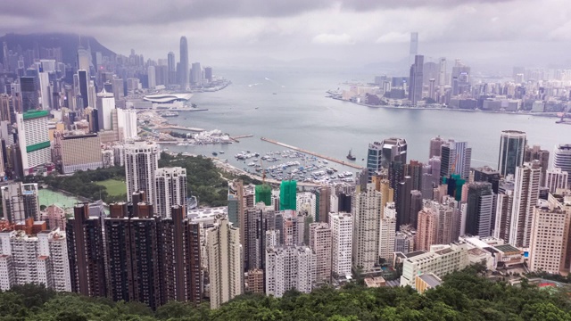 白天的香港城市景观视频素材