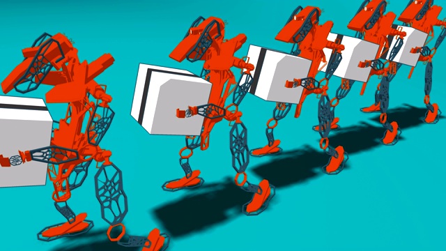 4K机器人- 3D动画视频素材