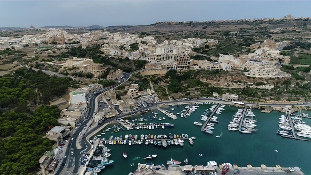 马耳他戈佐岛的渡轮终点站视频下载
