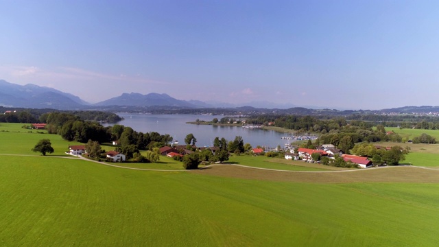 巴伐利亚州的基姆湖和赫伦塞尔湖视频素材