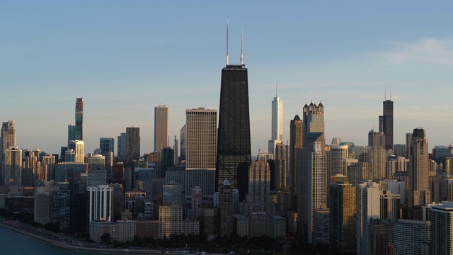 芝加哥的空中天际线视频下载