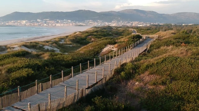 caldeirao沙丘2号海滩上的人行道视频下载