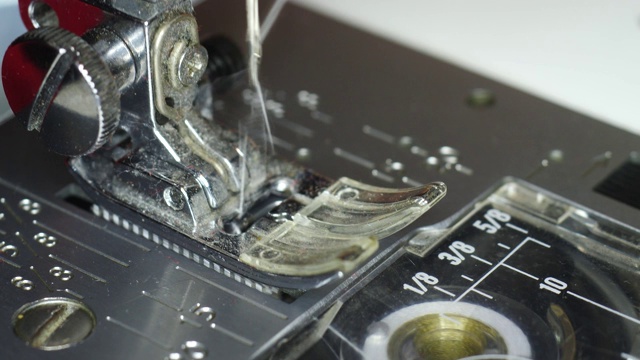 缝纫机零件宏视频素材