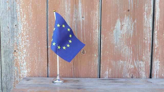欧盟的旗帜视频素材
