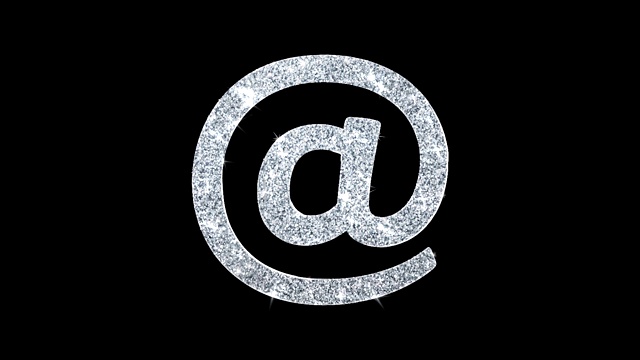 电子邮件，电子邮件，电子邮件，收件箱，邮件，消息图标闪烁闪烁的粒子。视频素材
