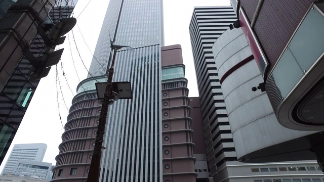 大阪的商业建筑视频素材