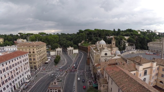 罗马的城市景观，意大利视频素材