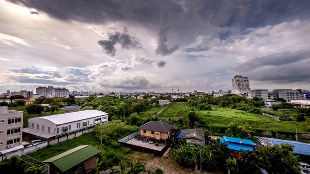 下雨天曼谷的天然森林。视频下载