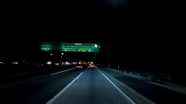 LA高速XII同步系列前视图驾驶工艺板视频素材