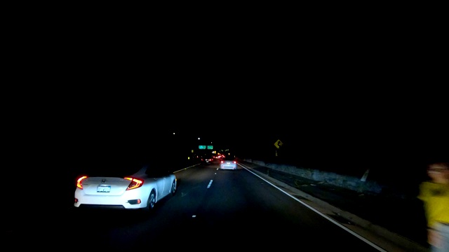 LA高速公路XIII同步系列前视图驾驶工艺板视频素材