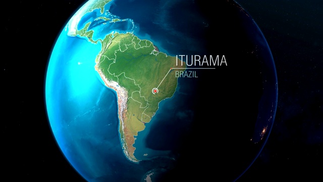巴西-伊图拉马-从太空到地球视频下载