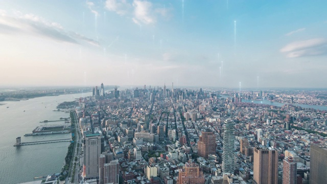 矩阵超越智慧城市视频素材