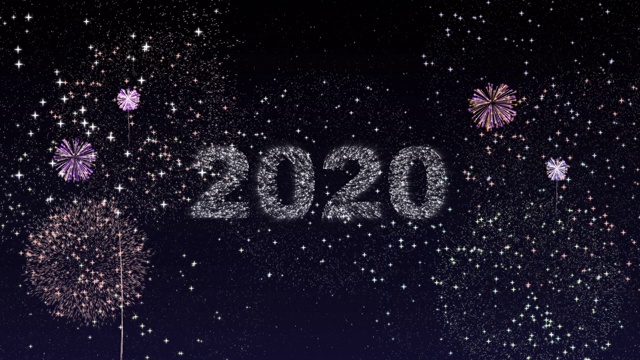 用烟花祝2020年新年快乐视频下载