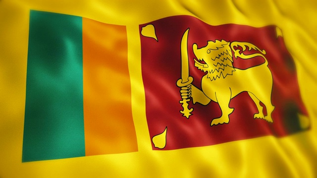 斯里兰卡国旗视频素材