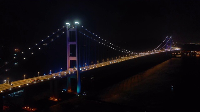 青马大桥航拍镜头视频素材
