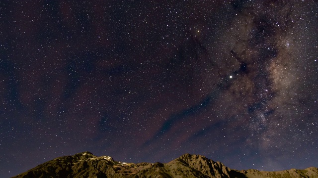 库克山的银河，时间流逝视频视频下载