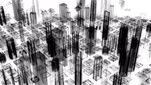 城市结构。视频素材