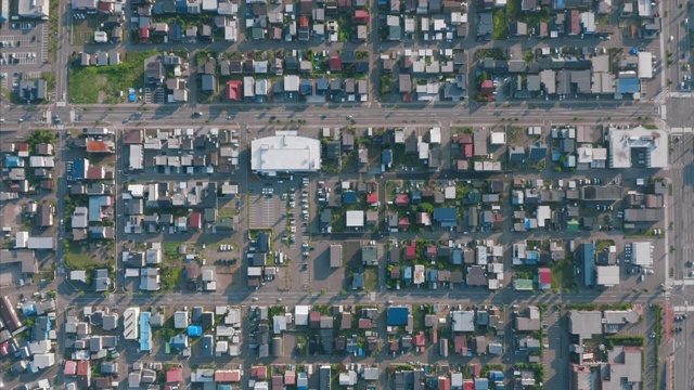 城市道路鸟瞰图视频素材