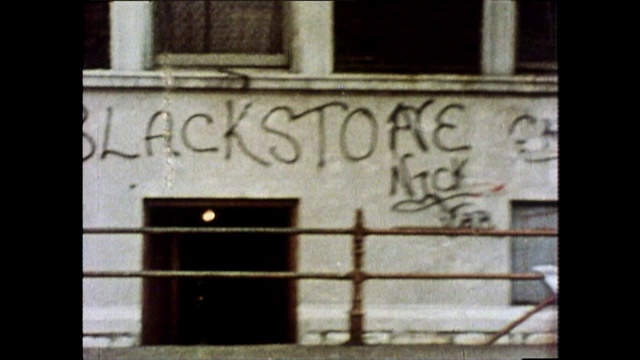 沿着芝加哥破败的城市街道;1976视频下载
