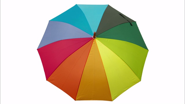 彩虹伞和色彩流动视频下载