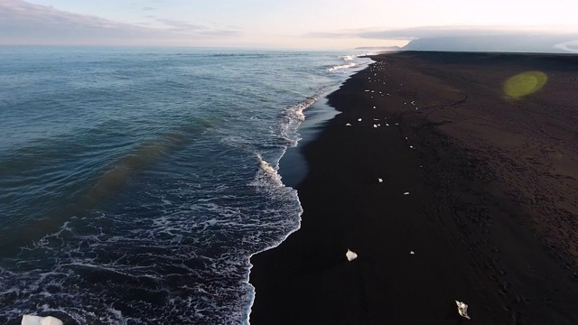 冰岛钻石海滩上的冰视频下载