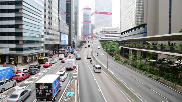 香港的城市、城市和交通。视频下载