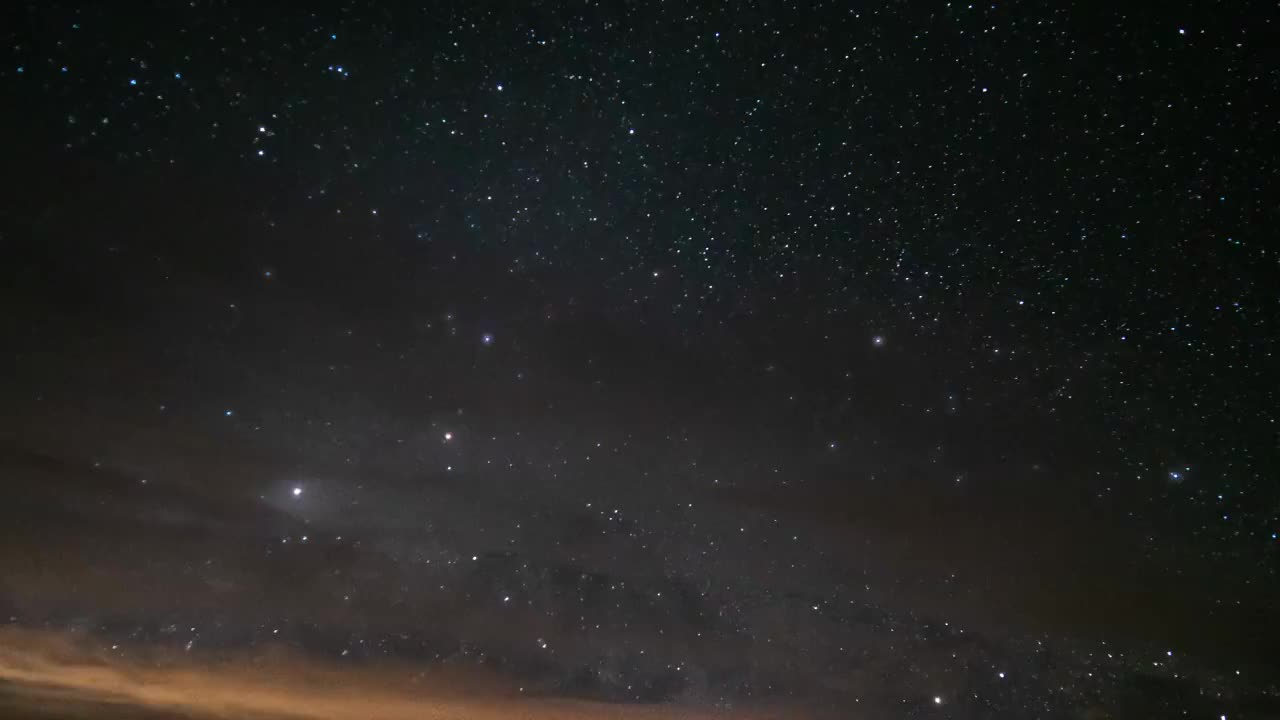 银河夜星视频素材