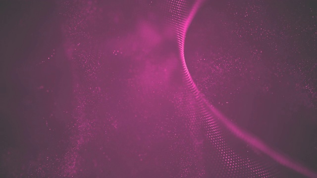 4k高度详细的粒子流-循环(粉色)股票视频视频素材