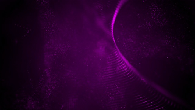 4k高度详细的粒子流-循环(紫色)股票视频视频素材