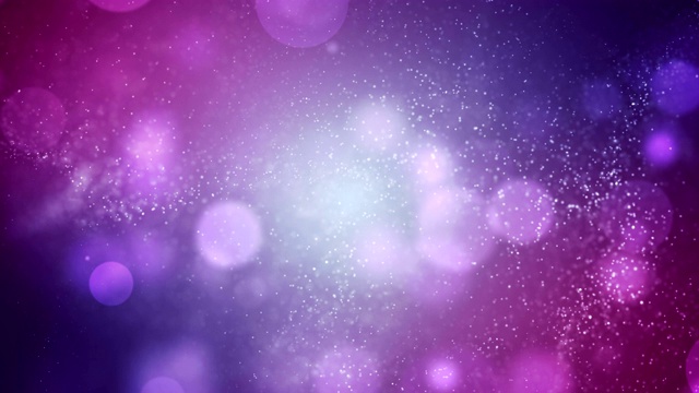 4k散焦抽象粒子背景(紫色)-循环股票视频视频素材
