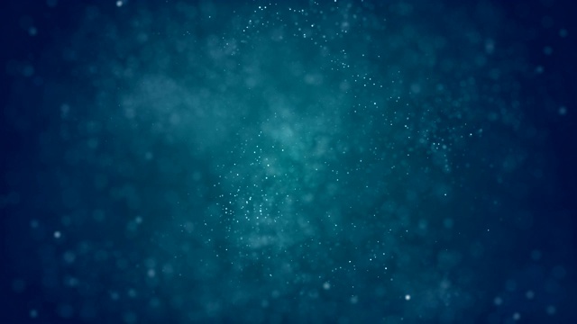4k散焦抽象粒子背景(蓝色)-循环股票视频视频素材