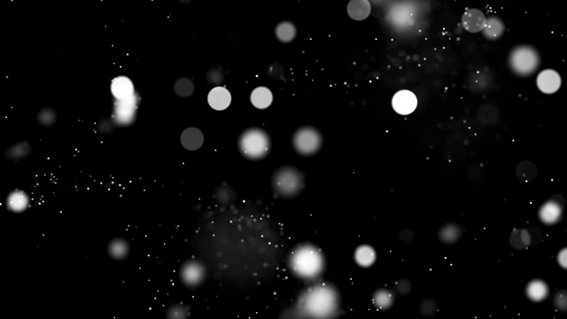 4k散焦抽象粒子背景(黑色和白色)-循环库存视频视频素材