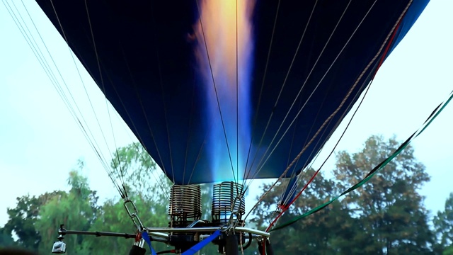 热气球燃烧器。视频素材
