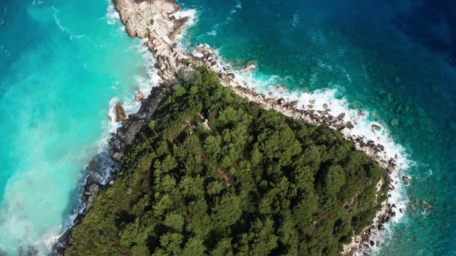 美丽的拉卡绿松石海湾。Paxos。希腊的爱奥尼亚群岛。视频下载