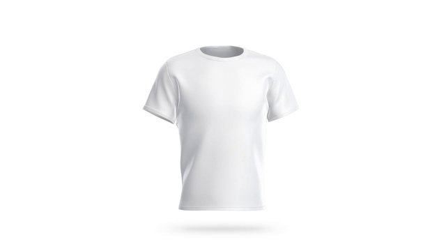空白白色干净t恤模型，孤立，循环旋转视频下载