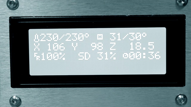 显示器与数字，数字的工作过程3d打印机特写视频下载