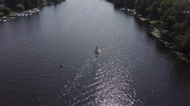 施普雷河上的划艇者，架空视频下载