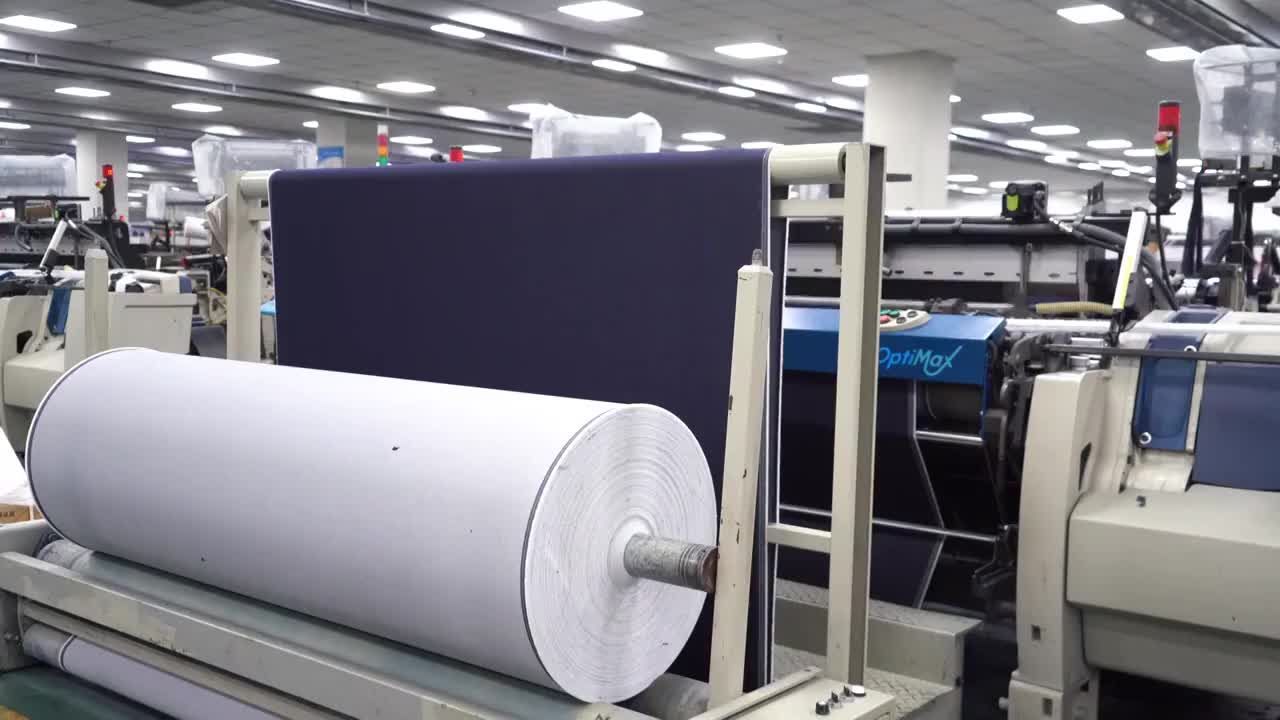 牛仔纺织工业视频素材