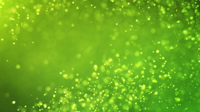 慢动作粒子(绿色)-可循环视频素材