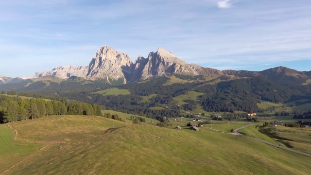 意大利空中阿尔卑斯山，白云石，意大利视频素材