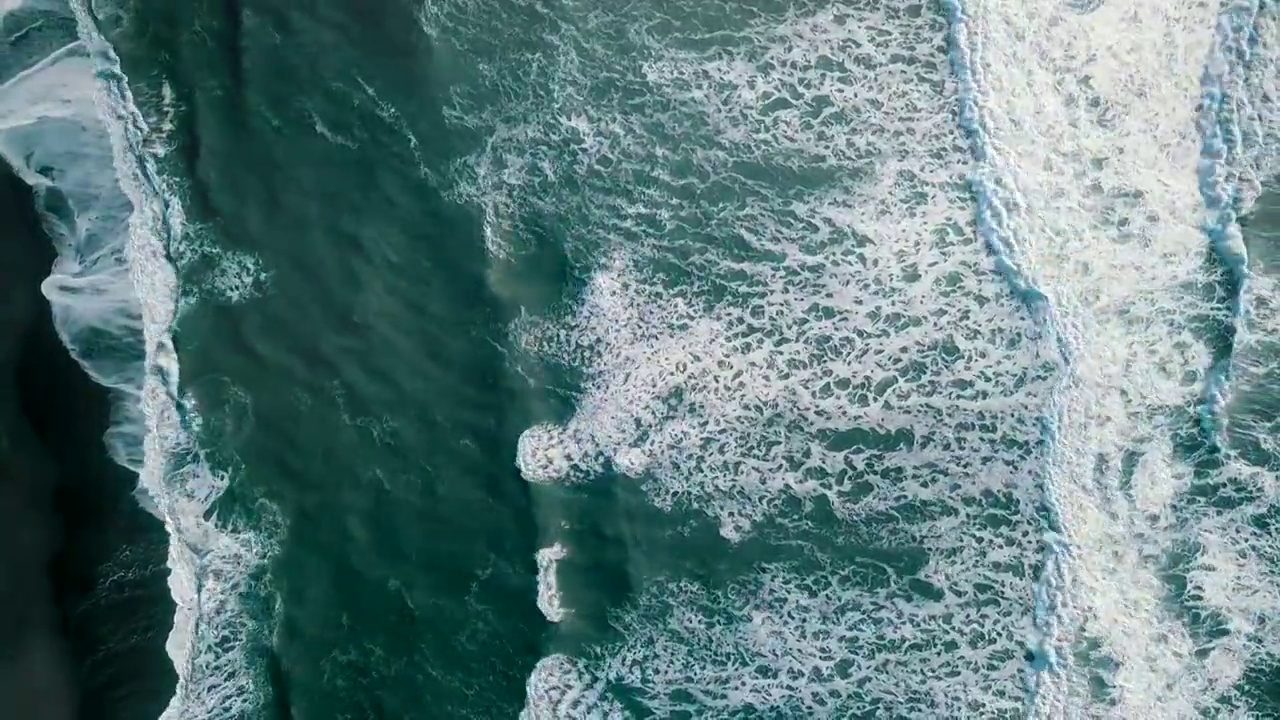 空中海浪视频素材