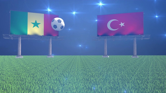塞内加尔对土耳其视频素材
