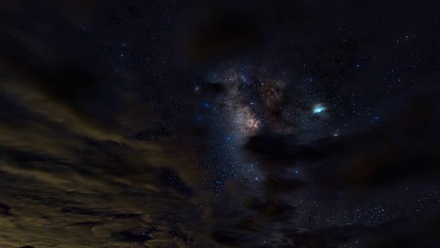 星空与银河系，延时视频视频素材