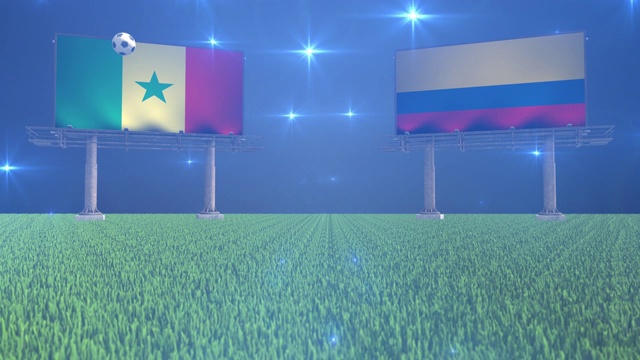 塞内加尔对哥伦比亚视频素材