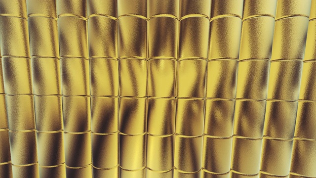 金箔瓷砖纹理背景3D渲染视频素材